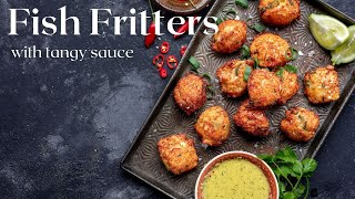 Easy Fish Fritters Recipe Made from Scratch  French Cooking Academy [upl. by Eigriv424]