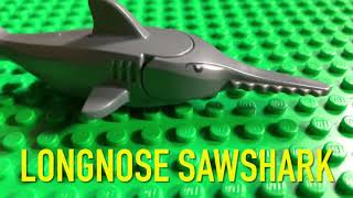 LEGO COLLECTION 5 Underwater Animals  hammerhead shark spotted stingray longnose sawshark amp fish [upl. by Nemsaj]