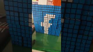 Facebook logo 👍🏻👌🏻 rubikscube rubikscube rubikskube 3x3rubiscube magic rubikscubetutorial [upl. by Hyrup]