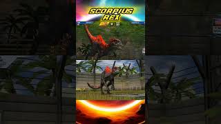 SCORPIUS REX Todas Las Animaciones JURASSIC WORLD THE GAME [upl. by Jessee]