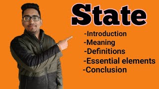 state and its essential elements what is state what are the essential elements of the statestate [upl. by Marcile]