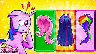 MY LITTLE PONY Transformation Which Hair Will Twilight Sparkle Choose [upl. by Aicilana]