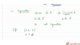 Let S be the set of all real numbers and let R be a relation in sdefined by Rab [upl. by Braun278]