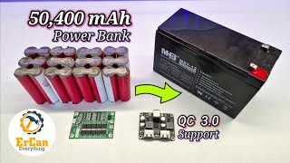 How to Convert 12v 7Ah Lead Acid Battery Into 12v 168Ah LiIon Battery Pack and 50400mAh Power Bank [upl. by Eniledgam600]