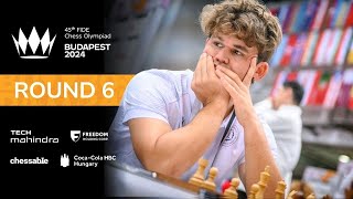 Round 6  45th FIDE CHESS OLYMPIAD [upl. by Gimpel]