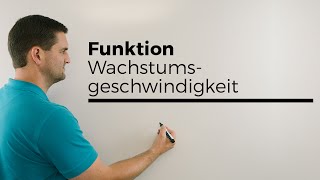 Funktion gibt Wachstumsgeschwindigkeit an Anwendungsaufgaben  Mathe by Daniel Jung [upl. by Truc]