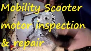 Mobility scooter Motor repair Part 2 [upl. by Avalsorim]