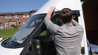 Transit Vanlife  Fitting Wind Deflectors to a Van [upl. by Amato584]