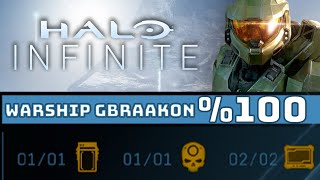 Mission 1 Warship Gbraakon Skulls amp Audio Logs  \u00100 Halo Infinite Collectibles Guide [upl. by Eninotna]