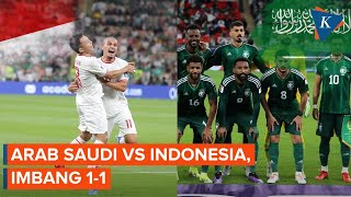 Arab Saudi vs Indonesia Imbang 11 di Kualifikasi Piala Dunia 2026 [upl. by Netsua483]