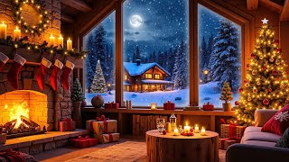 Magical Christmas Ambience 🎅🎄 Cozy Fireplace amp Relaxing Christmas Music 🔥 Perfect Winter Background [upl. by Nanreik]