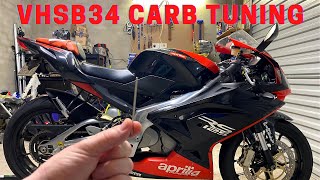 Aprilia RS 125 2 Stroke  VHSB34mm Carburettor Tuning [upl. by Nomed247]