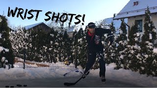 Hockey Wrist Shot Tutorial [upl. by Ennayrb17]