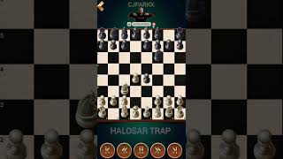 HALOSAR TRAP PART 1 chess chesstricks chesstactics chessmaster chessplayer nakamura magnus [upl. by Aerbua383]