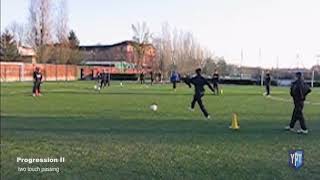 Inter Milan academy training u16 technical passing [upl. by Maice]