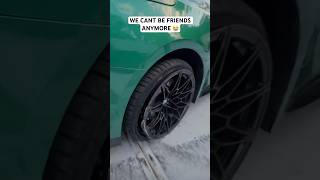 ⁠itsjusta6official 😂😂 bmw m4 g82 bmwm3 m3 f80 f80m3 youtubeshorts cars carcrashes [upl. by Ardnekal]