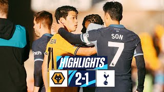 WOLVES 21 TOTTENHAM HOTSPUR  PREMIER LEAGUE HIGHLIGHTS [upl. by Edgell]