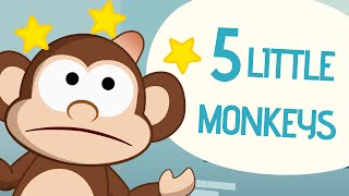 5 Little Monkeys  Nursery Rhymes  Toobys [upl. by Nyrmac]