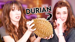 We Try Durian The Worlds WEIRDEST and Smelliest Fruit [upl. by Aihsiym]