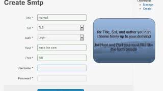 Setting SMTP in Hotmail [upl. by Jolda]