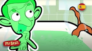 Mr Bean se vuelve verde  Clips animados de Mr Bean  Viva Mr Bean [upl. by Ellitnahc511]