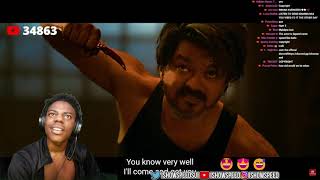 I SHOW SPEED REACTING LEO TRAILER🤣🔥 SPEED REACTING TO VIJAY 🔥HD [upl. by Zilber]