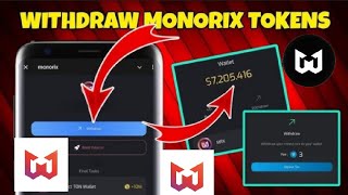 How to Withdraw Monorix Coins  Withdraw Monorix Tokens Full Guide Video monorix [upl. by Betteanne]