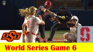 8 Stanford vs 5 Oklahoma State Softball Highlights 2024 NCAA World Series Game 6 [upl. by Yerok67]