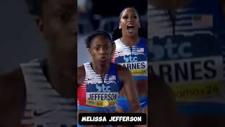 World Athletics Relays Bahamas 2024 4x100m Relay FINAL Melissa Jefferson Gabby Thomas USA track [upl. by Ientruoc]