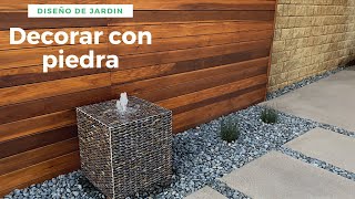 Como decorar con piedra  Diseño de jardines y patios [upl. by Tanhya839]