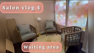 New Salon Vlog 4  Unboxing Waiting Area [upl. by Sulrac]