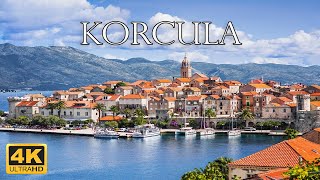 korcula island Croatia 🇭🇷  4K Drone Footage [upl. by Nyrol]