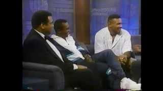 Muhammad Ali Sugar Ray Leonard amp Mike Tyson  The Arsenio Hall Show 1990 [upl. by Gnov246]