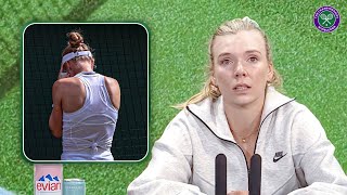 Holding back the tears 😢  Katie Boulter  Second round Press Conference  Wimbledon 2024 [upl. by Rimaa364]