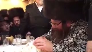 hasidic jews fighting over Rabbis blessed holy sugar cubes [upl. by Sherl693]