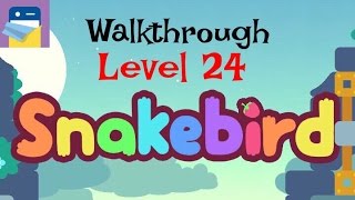 Snakebird Level 24 Walkthrough amp iOS iPhone 6S Gameplay by Noumenon Games [upl. by Ahsiemat996]