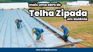 Telha Zipada com Manta Térmica FaceFelt  Termogoiás Soluções em Coberturas [upl. by Nigam123]