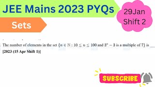 The number of elements in the set n ∈ N  10 ≤ n ≤ 100 and 3ⁿ  3 is a multiple of 7 is [upl. by Bertila]