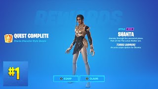 Collect Gem Fragments At Docks  Fortnite Shanta Quest [upl. by Winifred]