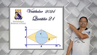 QUESTÃO 21 VESTIBULAR UECA 2024 Geometria Plana [upl. by Nylyrehc75]