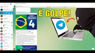 🚨É Golpe Grupos de Tarefas  Canal de Empregos do Telegram [upl. by Biondo]