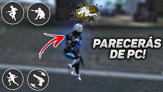 TUTORIAL ✅cómo moverse INSANO☠️ en CELULAR en FREEFIRE parecer de PCFACIL Y RAPIDO📲 [upl. by Algy]