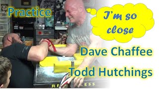 Dave Chaffee Todd Hutchings Arm Wrestling Practice [upl. by Alena]