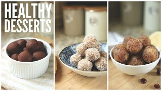 3 Easy Date Ball Recipes  Healthy Snack amp Dessert Ideas [upl. by Mirella]