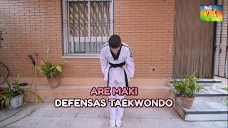 ARE MAKI  DEFENSAS TAEKWONDO  ESCUELA VICTORIA [upl. by Ailegnave]