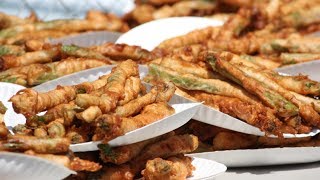 Matt Stonie vs Joey Chestnut  Deep Fried Asparagus 2014 [upl. by Orel]