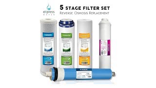 EXPRESS WATER Replacement Filter set for Standard 5 Stage Osmosis [upl. by Azelea]