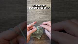 Herringbone Half Double Crochet Stitch crochet fypyoutube howtocrochet tutorial fypシ゚viral [upl. by Philippa]