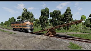 Train vs Tilt Board in BeamNG [upl. by Bryna493]