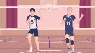 【MMDHQ】『 ハイキュー 』AKAASHI ･ TSUKISHIMA  OTSUKIMI RECITAL [upl. by Darnell]